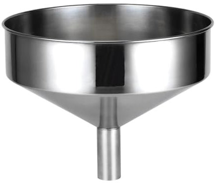 Stainless Steel Large Funnel for Wine Fuel and More 40cm Extra Large Size Metal Funnel with M18x2.5 50MM Spout