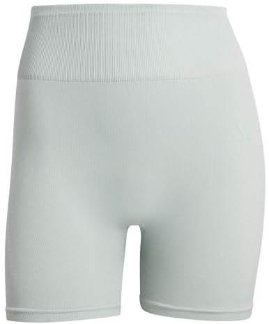 adidas Women's Workout Essentials Knit 4Inch Leggings, Wonder Sage, XS