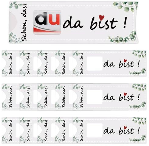 Pluvyze 15 Stück Schön Dass Du Da Bist Geschenk Filz Taufe Gastgeschenk,Kompatibel mit Duplo,für Hochzeit Taufe Geburtstag Firmenfeier Geschenkverpackung,Enthält Keine Schokolade