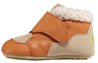 Affenzahn Krabbelschuh Leder Growy | Aus Leder mit Klettverschluss, warmgefüttert und rutschfest, ideal als Lauflernschuhe für Mädchen und Jungen