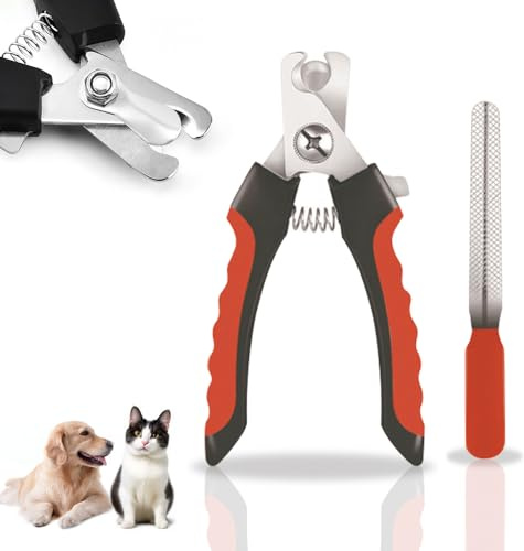 ningzhi Dog Nails Clippers with Safety Guard for Small Medium Breed Professional Pet Nail Clippers Suitable for Dog,Cats,Rabbits,parrots,Guinea Pigs to Avoid Over Cutting,Professional Grooming Tool