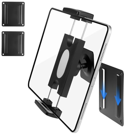 RUIFUO Tablet Wandhalterung mit 3*Universalbasen, 360° drehbare iPad Wandhalterung, kompatibel mit 4,7„-13“ iPad Pro Air Mini/Smartphone/eReader/Kindle Fire HD/Galaxy Tab