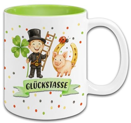 Tasse Anti-Stress, Schutzengel, Glück, Schön, Bee Happy (Tasse Farbe, Glückstasse)