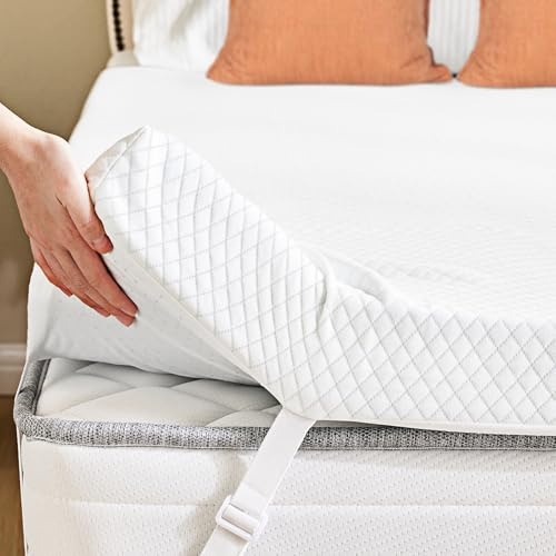 Sweetcrispy 3 Inch Full Mattress Topper, Memory Foam Pad Comfort Support