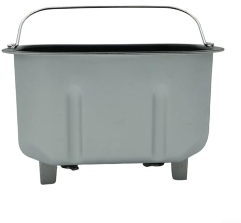 Bread Machine Bucket Replacement Non-Stick Pan with Two Kneading Paddles Compatible with Various Bread Maker Brands for Consistent Baking Results Aluminum Alloy