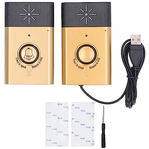 Wireless Voice Doorbell Intercom for Office and Industrial Facilities - Two Way Electronic Communication System with 200 Meter Transmission Range - Security Intercom with 6 Month