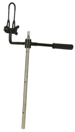 wisoolkic Rallonge de tarière pour foreuse à Glace, Usage extérieur Hivernal, avec poignée et connecteur de Foret, Noir, 50 cm