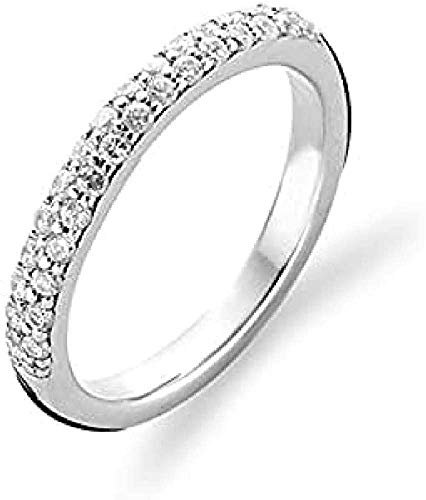 TI SENTO Milano Ring aus rhodiniertem Sterlingsilber - 1414ZI - Größe 56 (17,75mm)