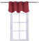 Aquazolax Fester Verdunkelungsvorhang, gewellt, 132,1 cm breit, 45,7 cm lang, modern, Grommet| 1 Paneel, Weinrot