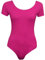 Candid Styles Womens Cap Sleeve Bodysuit Ladies Short Sleeve Stretch Fitted Leotard Top 8-14 Cerise