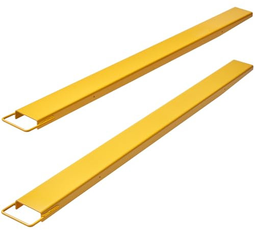 BestEquip Pallet Forks Extensions 84 Inch x 4.5 Inch Steel Pallet Forks Forklift Pallet Fork Extensions for Forklift Lift Truck (84 x 4.5)