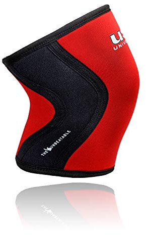 USI - Ginocchiere universali KS7, supporto per fitness, cross training, lesioni al ginocchio (confezione da 1 pezzo, XL, 7 mm)