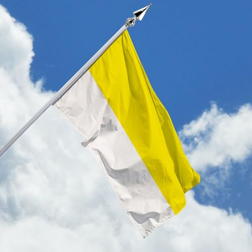 Deitert Haushängefahne 150x250cm gelb-weiß