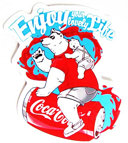 Cola - Aufkleber - Enjoy your lovely Life - Motiv 096-65 x 60 mm