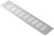 Plata 400x100 mm Rejilla de Aluminio para Ventilación, Rejilla de Ventilación para Zócalos Armarios de Cocinas, Viviendas, Oficinas