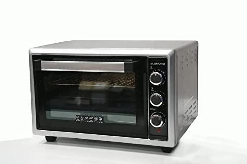 Blunord BLU F38 DELUXE - Fornetto elettrico 38 Litri 1500 Watt Nero, Argento