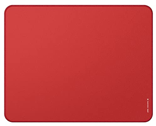 Pulsar - Paracontrol L Esports Level Premium Gaming Mouse Pad V2 - Almohadilla de Velocidad Media a Alta con Borde Cosido, Superficie Superior híbrida Duradera, 13 x 16.5 (L, Rojo)
