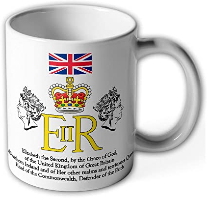 Queen Elizabeth the Second by the Grace of God - Tasse Becher Kaffee #40482