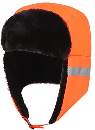 Fliegermütze Herren Damen Trappermütze Winter Arbeitsmütze Reflektierend Winterhut Wasserdicht Russische Mütze Dick Wintermütze Warm Plüsch Russenmütze Weich Pilotenmütze Ohrenschütz Strickmütze