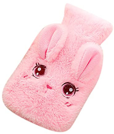 Cold And Heat Packs Reusable Water Filled Plush Hot Water Bottle Winter Pvc Cute Rabbit Fluff Small Hand Warmer 350ml Electric Portable Hand Warmer