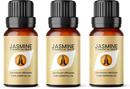 Aroma Energy | Jasmine Dilute Essential Oil - 30ml (3 x 10ml Bottles) - 100% Pure & Natural