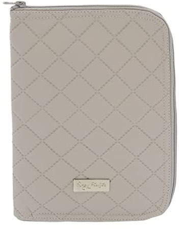Porte-documents Bébé Rosy Fontaines - Idéal pour stocker des documents importants - Design élégant avec fermeture éclair 0-gris