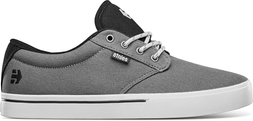 Etnies Jameson 2 Eco – Nachhaltiger Skate-Stil, verstärkte Cupsole, gepolsterte Dämpfung, Alltagssneaker, vegan - Dark Grey/Black/Red - 41.5
