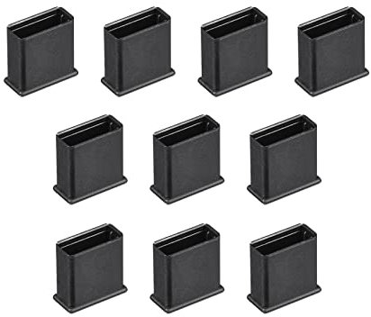 Rebower USB Anti Dust Plug Port Dust Silicone Covers Caps Stoppers, [for Computer PC Laptop] - Black/5pcs