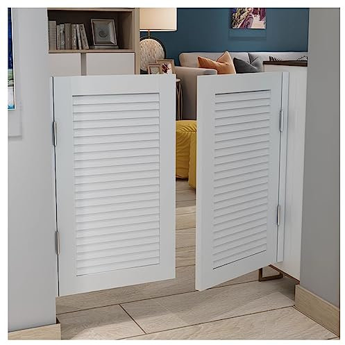 Saloon Porte Battante,porte western bois, Saloon Persiennes, Porte Battantes avec Acier Inoxydable Charnières, Portes de Café ,Porte de Séparation , Personnalisable ( Size : W70xH70cm(27.55X27.55in) )