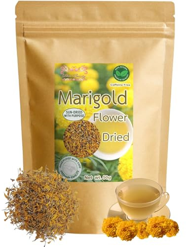 Hida Beauty Dried Premium Marigold Flower 1.76 Ounce