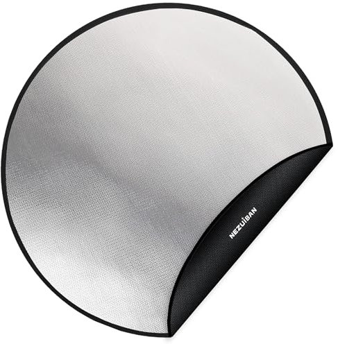 Schwarze Silikon-Feuerschalenmatte, 76,2 cm, rund