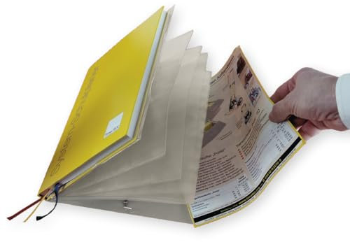 TimeTEX - Aufsteck-Hüllenmappe für Schulplaner A4-Plus | Hüllenmappe A4 zum Verstauen & Organisieren von Dokumenten für Schulplaner | Transparent