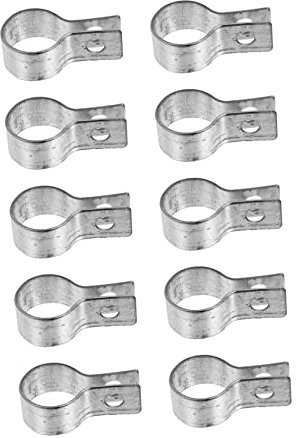 JECOMPRIS 10 Piezas abrazadera de un corralito postes para vallas abrazadera de acero inoxidable banda de de acero inoxidable abrazaderas metalicas para tubos gran apertura bebé