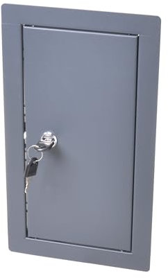 Aqbau® Trappe d'inspection pour construction sèche - 30 x 40 cm - Anthracite - Avec serrure - Porte de révision - Porte d'entretien - Trappe de service - Clapet d'entretien - Pour construction sèche