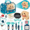 STAY GENT 17Stück Interaktives Tierarzt Arztkoffer Kinder mit Plüsch-Hund, Käfig & Stethoskop, Spielzeug Hund mit Leine Läuft & Bellt, Tierarzt Rollenspiel Geschenke für Kinder 3-8 Jahre