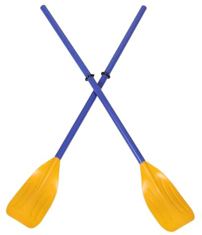 Anneome Para Kayak Inflable 2 Piezas 43.30 Pulgadas | Paleta De Plástico Ligero para Deportes Acuáticos Navegación Exterior Barco Hinchable, Abs, Amarillo