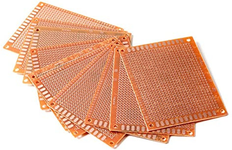 BELLIFFY 20pcs Golden Solder Finished Pcb Board for Electronics Projects Single Side Circuit Board for Soldering