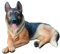 Wjsdsg Realistische Deutsche Schäferhund Figur Harz Wolfshund Miniaturskulptur Für Gartenlandschaftsdekorationen Und Hundeliebhaber Geschenk