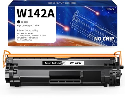 142A Toner Mit Chip Kompatibel für HP 142A W1420A Toner für HP Laserjet MFP M140w Toner M110w M110 MFP M140 Toner 142X W1420X (1 Schwarz )