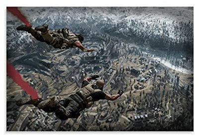 HSYIFF Bild Auf Leinwand Senza Cornice 50 * 70cm Warzone Verdansk Disarray Poster e Wall Art Modern Family camera da letto Decor