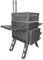 JTKSSCS Saunaofen Camping Klappholzkohle Brennholz Outdoor Angeln Heizung Herd Multifunktions Tragbare Sauna Herd Zelt Heizung Öfen(Black)