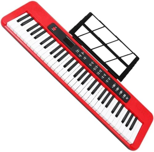 LABLADUO Pianoforte Pieghevole, Tastiera Elettronica 61 Tasti multimodali Organo elettronico Principianti Sintetizzatore Tastiera Musicale Strumento Musicale for Pianoforte(B)