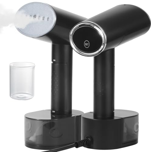 Souvik Dampfglätter 1600W Professionell 15s Aufheizen, 300ml Tank, Handheld Dampfsteamer für Kleidung, inkl Bügelhandschuh, Reise Dampfbügeleisen für Reisen, Büro, Zuhause