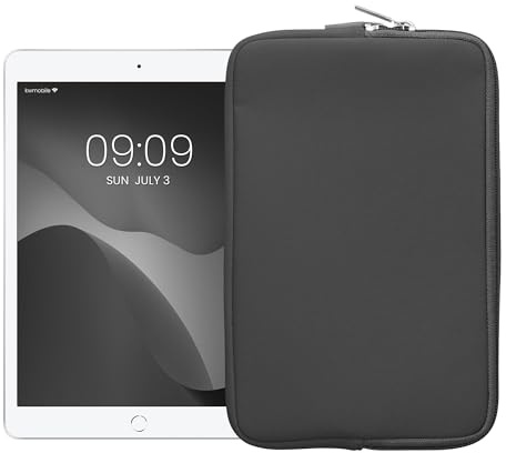 kwmobile Tablet Hülle kompatibel mit 8-8,4 Tablet - Universal Neopren Tasche Cover Case - Schutzhülle Sleeve in Grau