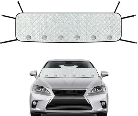 Windschutzscheiben Abdeckung Für Auto, Anti Laub Frontscheibenabdeckung, Scheibenabdeckung Sonnenblende Für LKW, Auto, Laubschutz, Staub, Automobilfahrzeug, 175x48cm