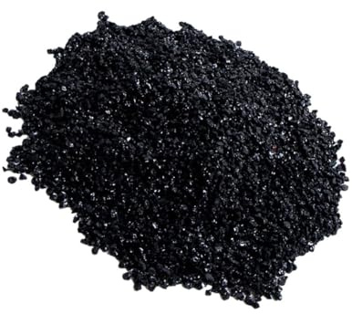 Angoily Schwarze Elektrokiesel-Körner für Schmuck DIY Textilien Beschichtungen Metaphysische Heilsteine Chakra Balance und Elektronische Anwendungen