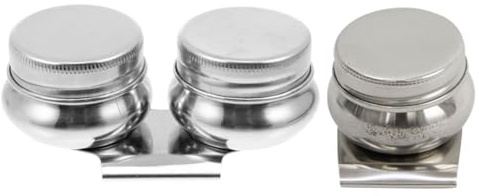 ORFOFE 2pièces Lot de Godets à Huile de Pots à Peinture Aquarelle Récipients pour Gouache avec Couvercle