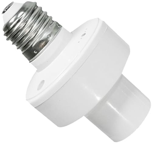 Alipis Douille E27 à Commande Vocale sans Fil, Support D’éclairage Compatible Ampoules LED et Économie D’énergie, Adaptateur Lampe Pratique pour Salle de Bain, Couloir et Style Aléatoire