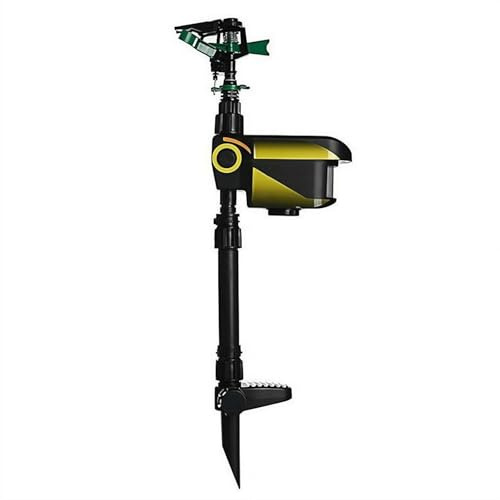 Trredrins Motion Activated Sprinkle,Solar Animal Water Spray 𝐑𝐞𝐩𝐞𝐥𝐥𝐞𝐫 with Motion Sensor,Adjustable Working Time Modes Time Function for Yard,Garden,Lawn and Orchard