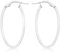 CARISSIMA Damen 14 mm x 30 mm Oval Creole Ohrringe 9k (375) Weißgold 5.53.3479